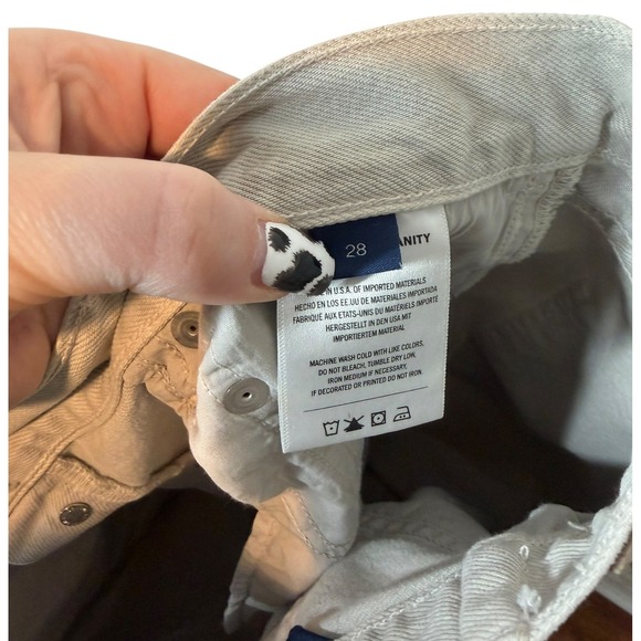 CITIZENS OF HUMANITY Horseshoe Jeans Gray Light Wash Distressed 28 Wide Leg - Picture 7 of 11